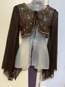 Pintrest korean embroidered mauve jacket