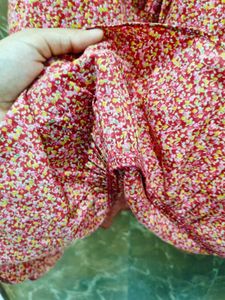 Floral Print Ruffle Top