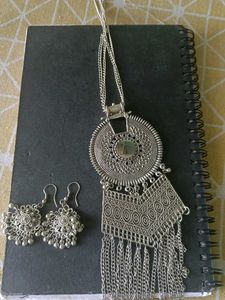 2 Combo of Oxidised Jewellery Set With Earrings