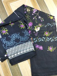 Floral Black Salwar Kameez
