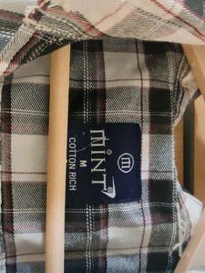 Mint Black &amp; White Checkered Shirt