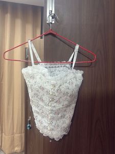 Floral Lace Corset Top