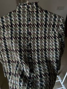 KEITH LONDON OPEN TWEED JACKET BLAZER