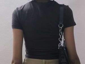 H&amp;m Brown Crop Top