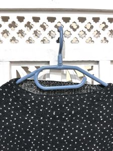 Oversized Black Polka Dot Top C