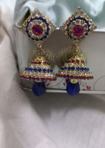 Beautiful Pink, Blue colour Jhumki ❤️