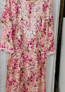 Floral Chickenkari Kurta