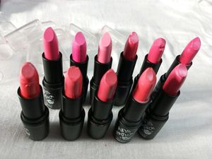 11 Pcs Different Nudes Pink Lipstick