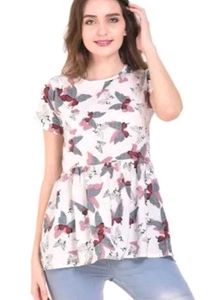 Butterfly Peplum Top