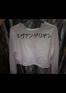 Shinji Anime Graphic Crop Top