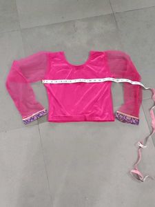 Pink Readymade Saree Blouse