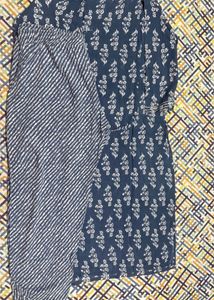 Blue Floral Kurta Set