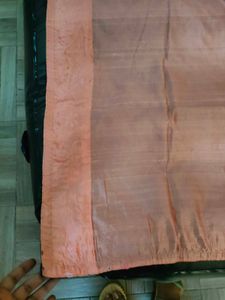 Peach Embroidered Silk Dupatta
