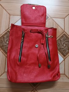 Red Bagpack For Women