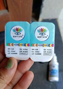 Hazel Color Lens ( Unisex) + Solution+ Case