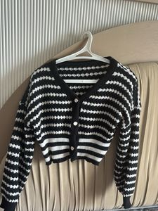 Striped Knit Cardigan