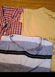 Best Combo of 5 Tshirts 2 Shirts Bundle