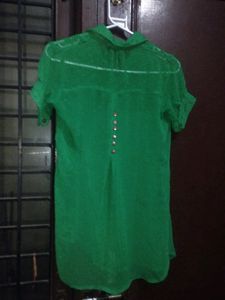 Green Transparent Shirt
