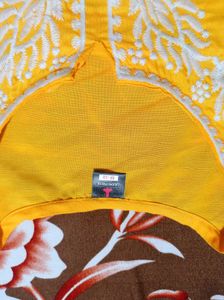 Yellow Embroidered Kurta