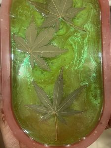 Resin Tray with Maple Leaves