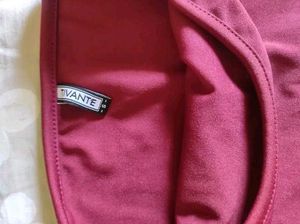 maroon tube top with scarf 💅🏻