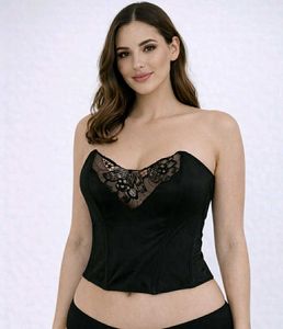 Black Lace Corset Top