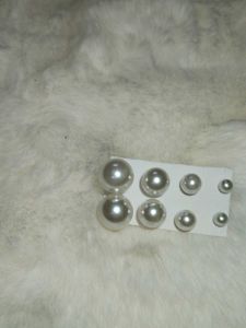 Pearl Stud Earring Set