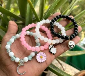 Beaded Charm Bracelet Set