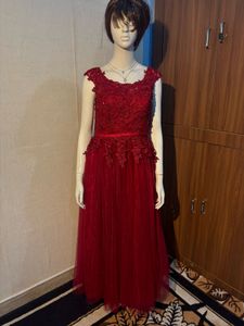 Elegant Red Ethnic Gown