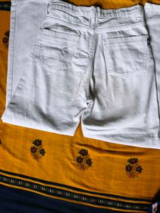 White Wide Leg Denim Jeans