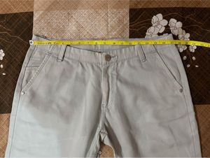 Grey Silver Denin Jeans For Men