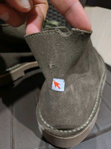 Brand new Clarks Grey Boots slight damage factory
