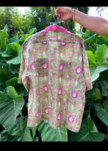 handmade Floral Print Top