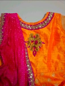 Ethnic Frock In Lehenga Model