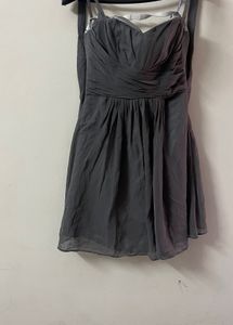 Beautiful Backless Grey Halter Neck Dress