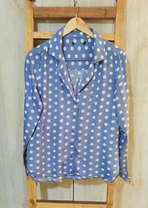 Crey Printed Shirt Size-36-M