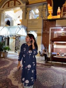 Floral Print Kurta