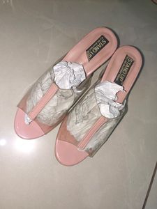 Pink Transparent Heels