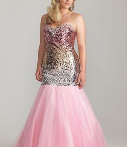 Sequin &amp; Tulle Prom Dress