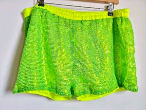 🎁Buy 2, Get 1 Free🎁  Sequin Neon Green Shorts