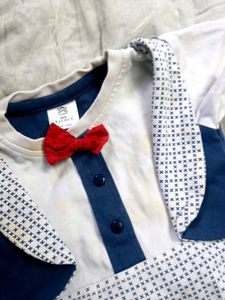 Baby Tuxedo Romper