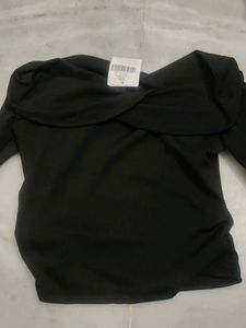 Black Off Shoulder Top