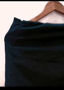 Black A-Line Mini Skirt