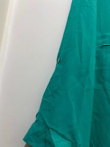 Green Button-Up Top 34 half