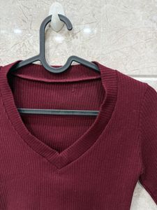 Red Wine crop top