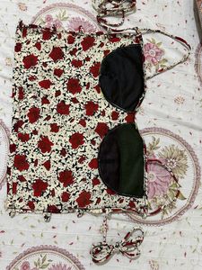 Backless String Crop Top