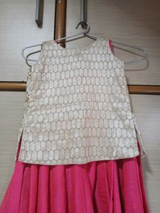 Pink Dress with Embroidered Jacket