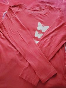 Red Butterfly Graphic Tee