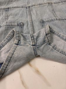 Denim Overalls Shorts