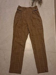 Trendy Plaid Trousers